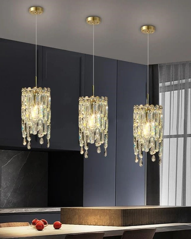 Crystal Rainfall Pendant Light