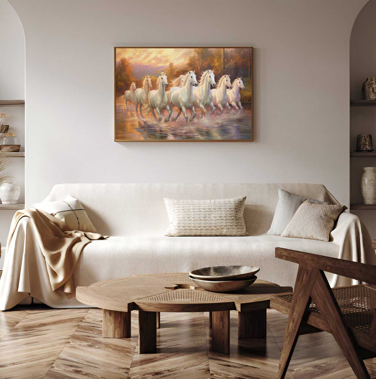 Ashva Shakti' Power Of Motion Vastu Wall Art Print- 24" x 36"
