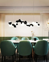 Monochrome Geometric Cluster Pendant Light