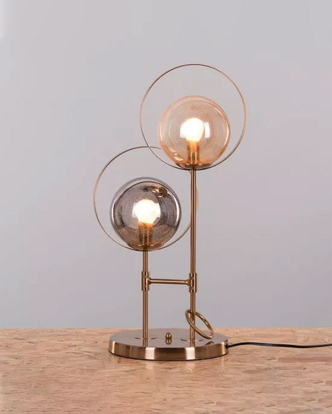 Double Head glass Table Lamp - The Decor Kart