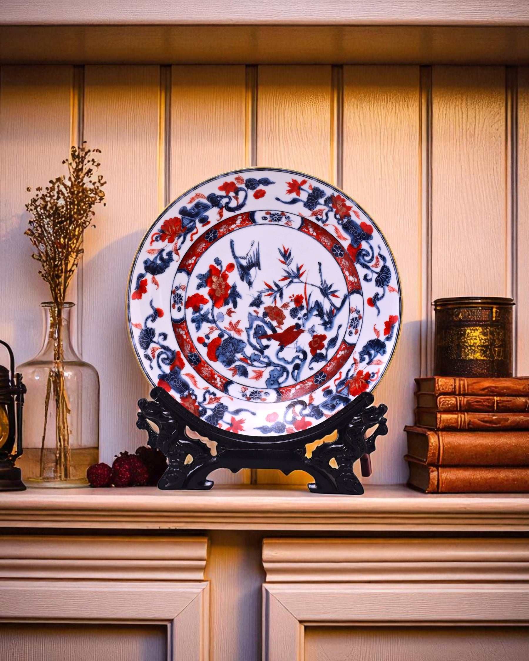 Oriental Imari Garden Decorative Plate - 10"