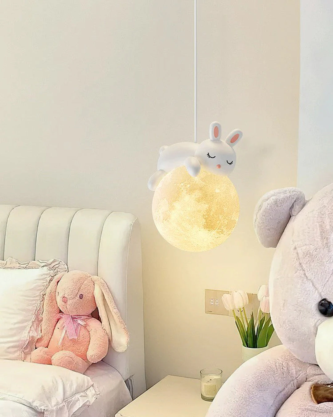 Moon Bunny Hanging Pendant Light