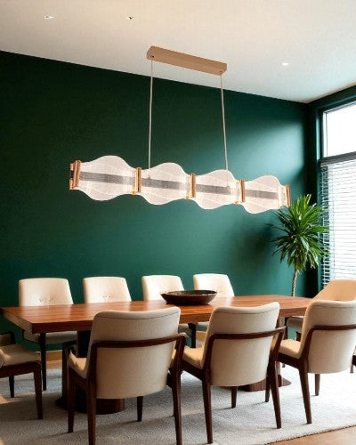 Waveform Linear Acrylic Chandelier