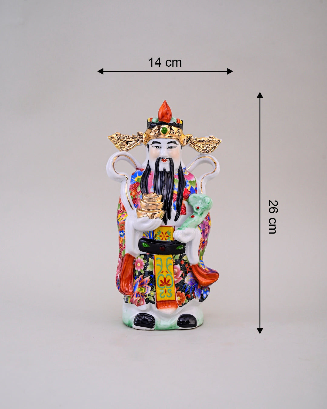 'The Three Star Gods' Porcelain Sculptures, Set of 3 - Small