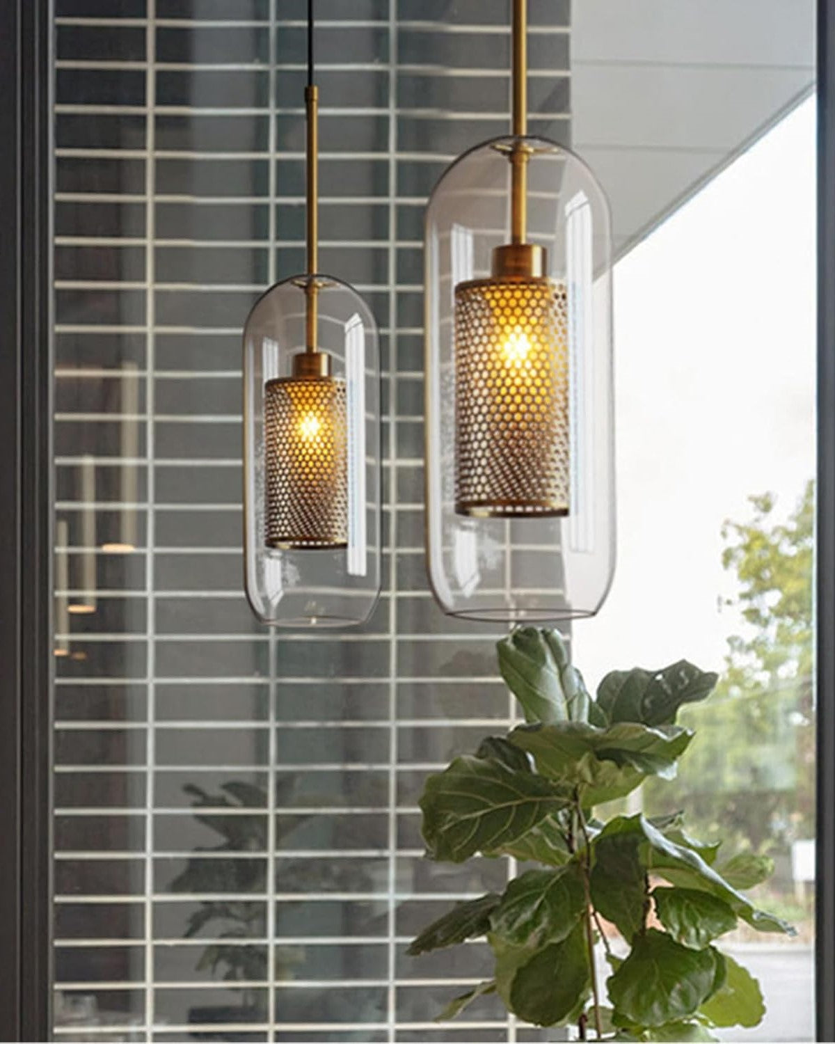 Lumen Mesh Pendant Light - Smoke