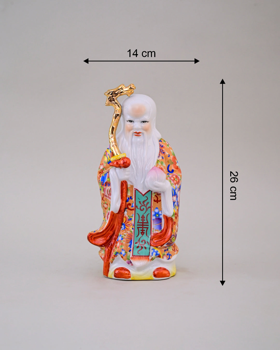 'The Three Star Gods' Porcelain Sculptures, Set of 3 - Small