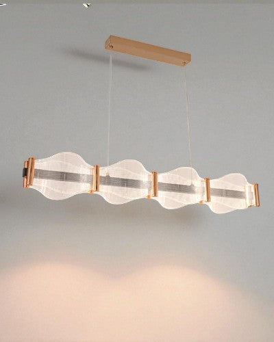 Waveform Linear Acrylic Chandelier