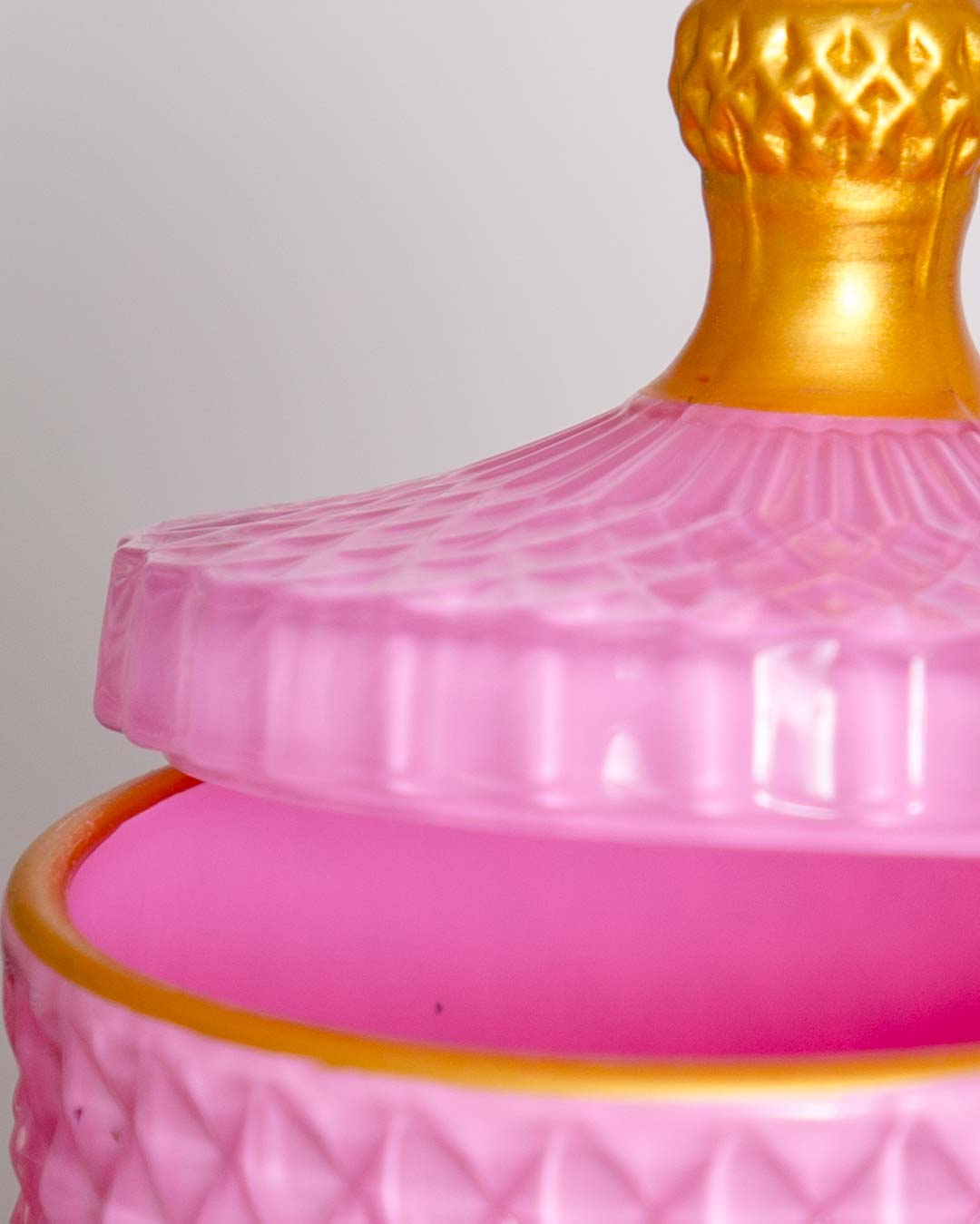 Diamond Candy Buffet Jar - Pink - The Decor Kart