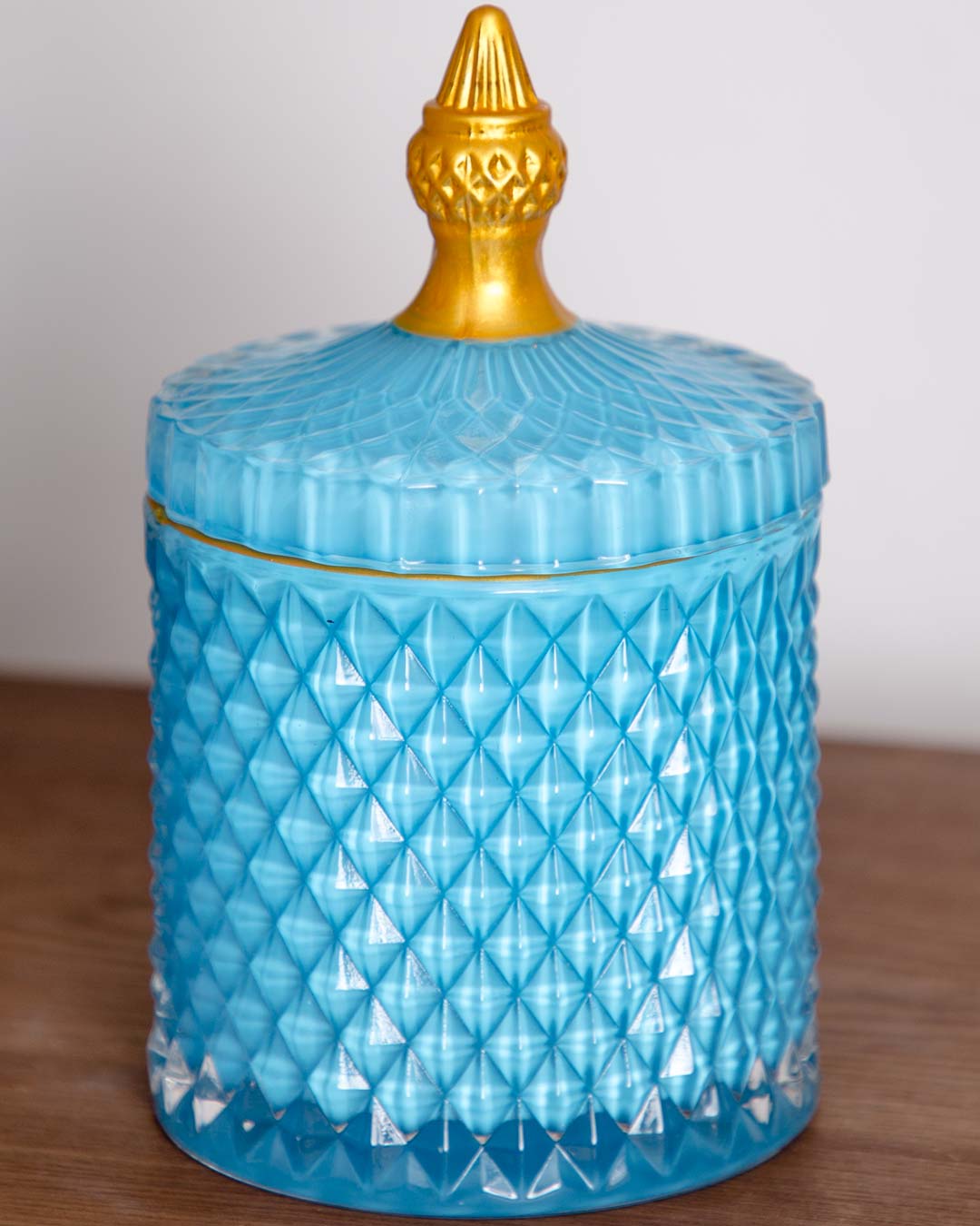 Diamond Candy Buffet Jar - Blue - The Decor Kart