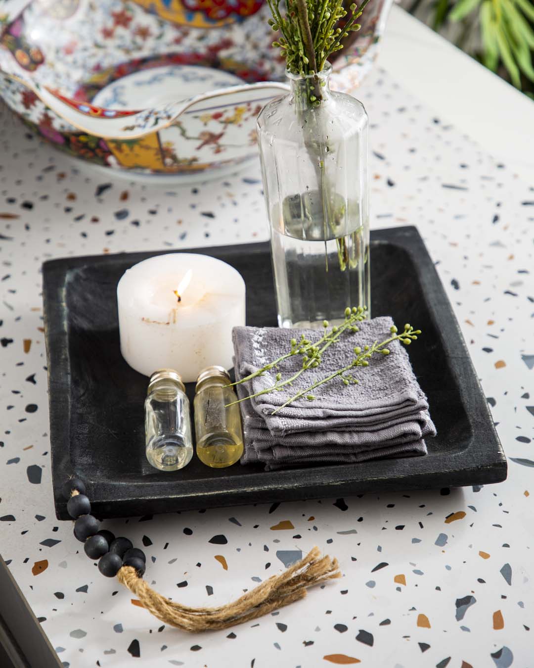 Handcrafted Hanlin Wooden Tray
