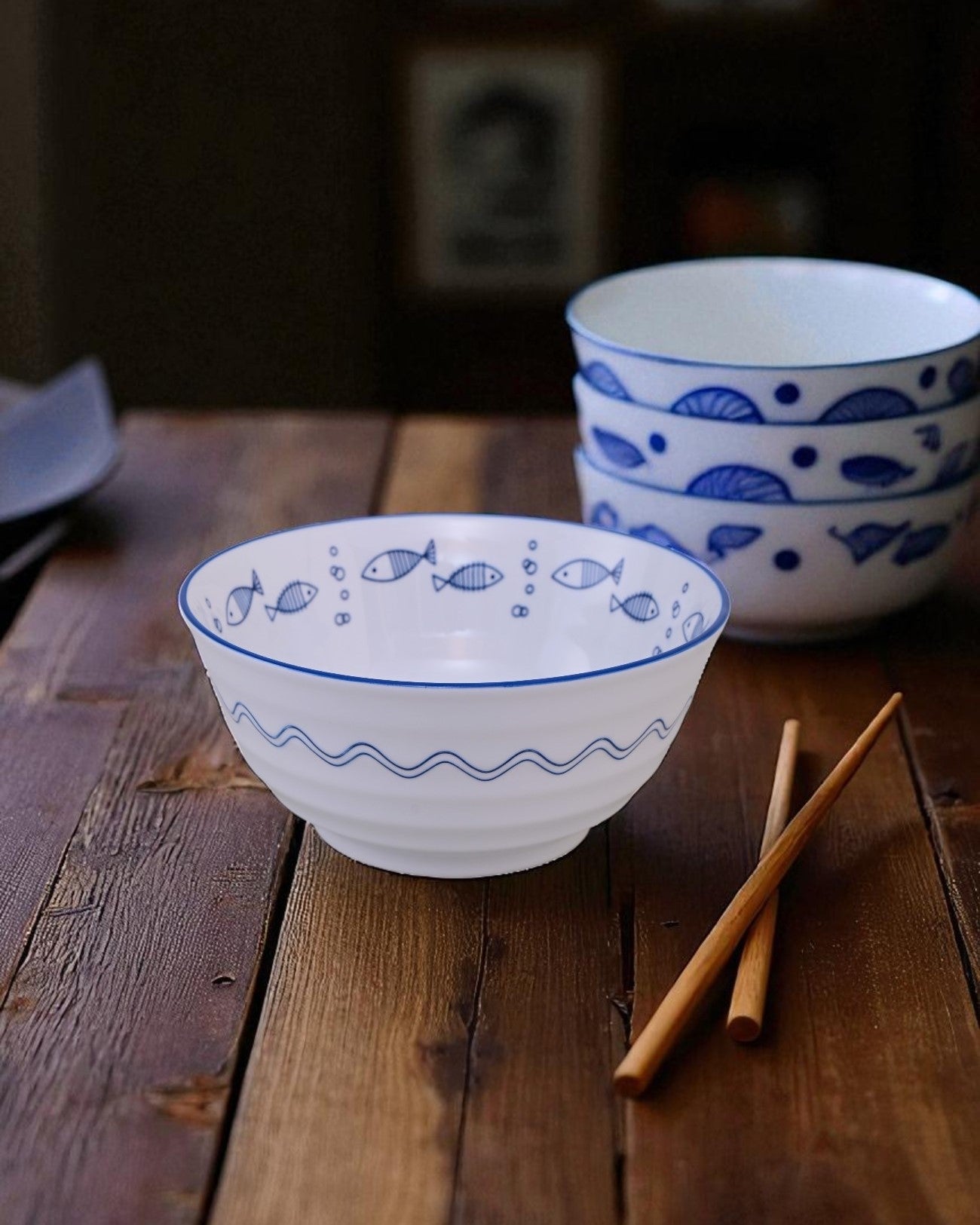 Ocean Breeze Ceramic Serving Bowl