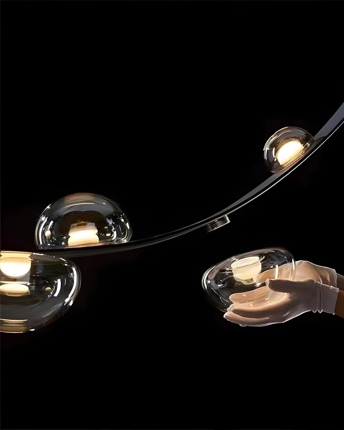 Modern Galactic Belt LED Chandelier