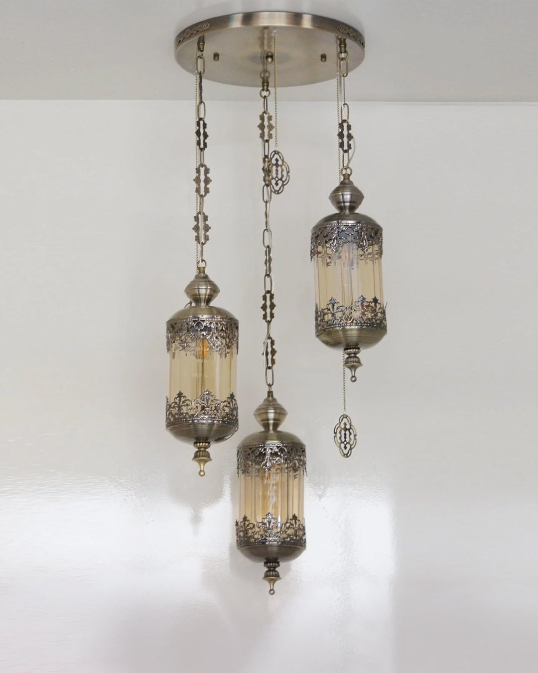 Vintage Moroccan Hanging Pendant Light