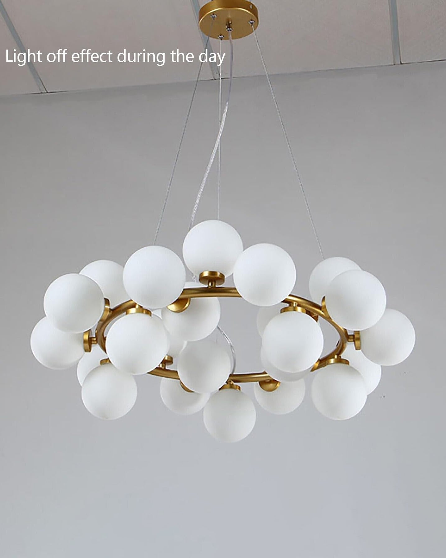 Aries Shiny Nickel Chandelier - 25 Light - The Decor Kart