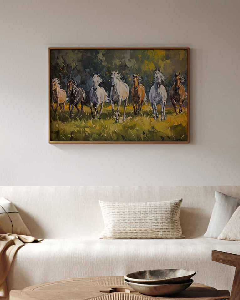Jyoti Sankalp' The Power Herd Vastu Wall Art Print- 24" x 36"