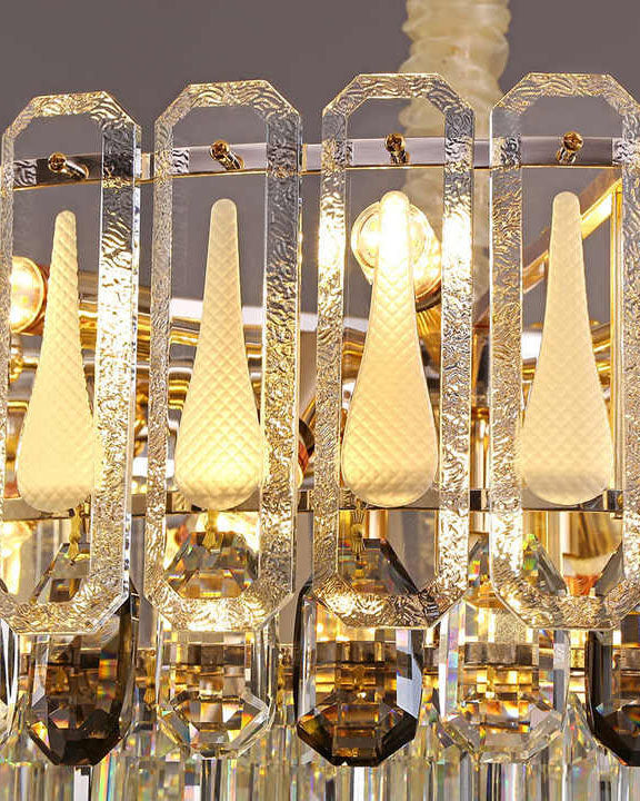 Tiered Oval Luxury Crystal Chandelier