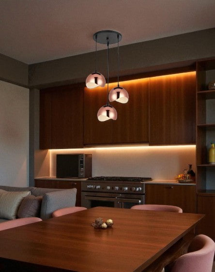 Modern Nordic Triple Dome Pendant Light