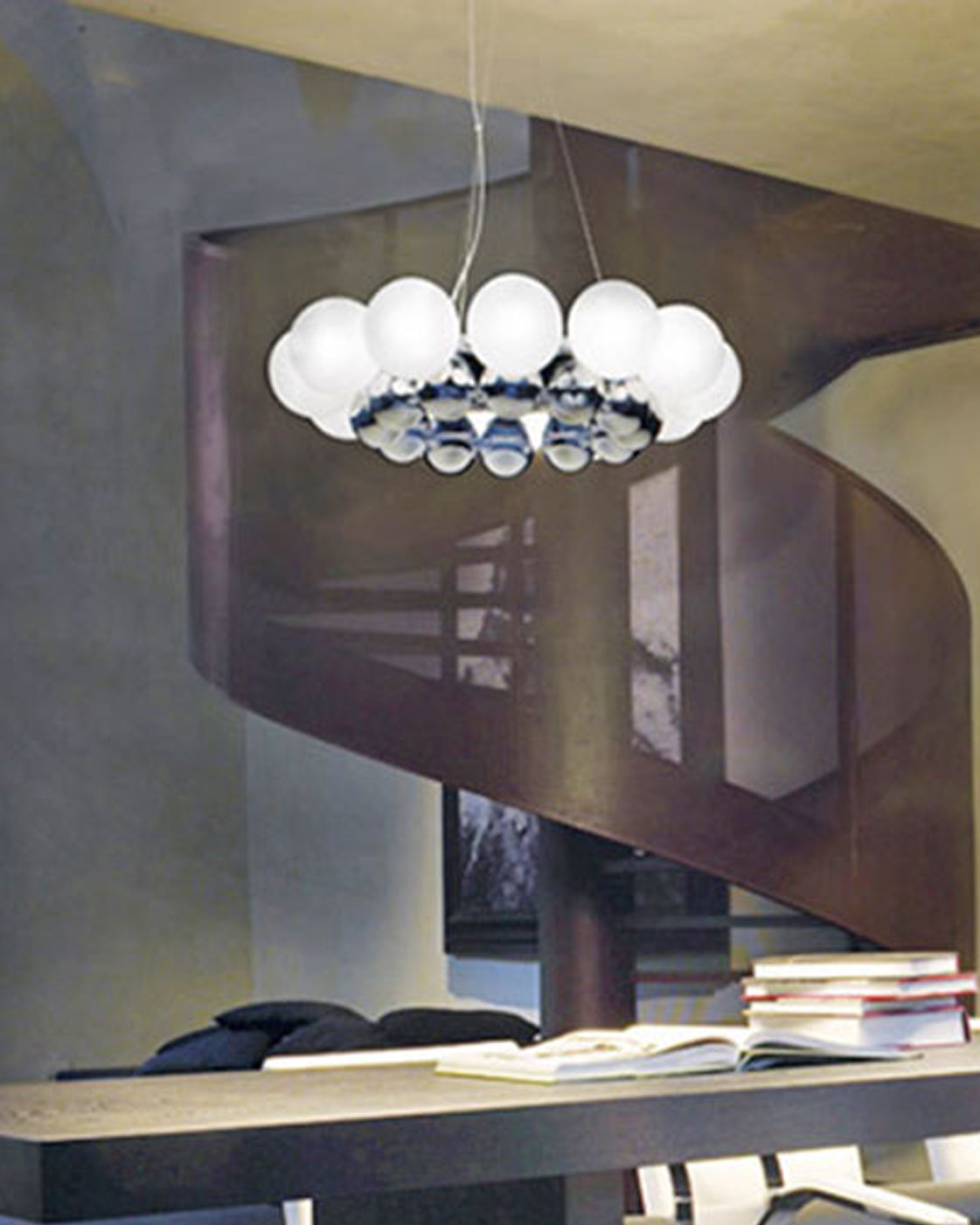 Modern Glass Pearl Chandelier