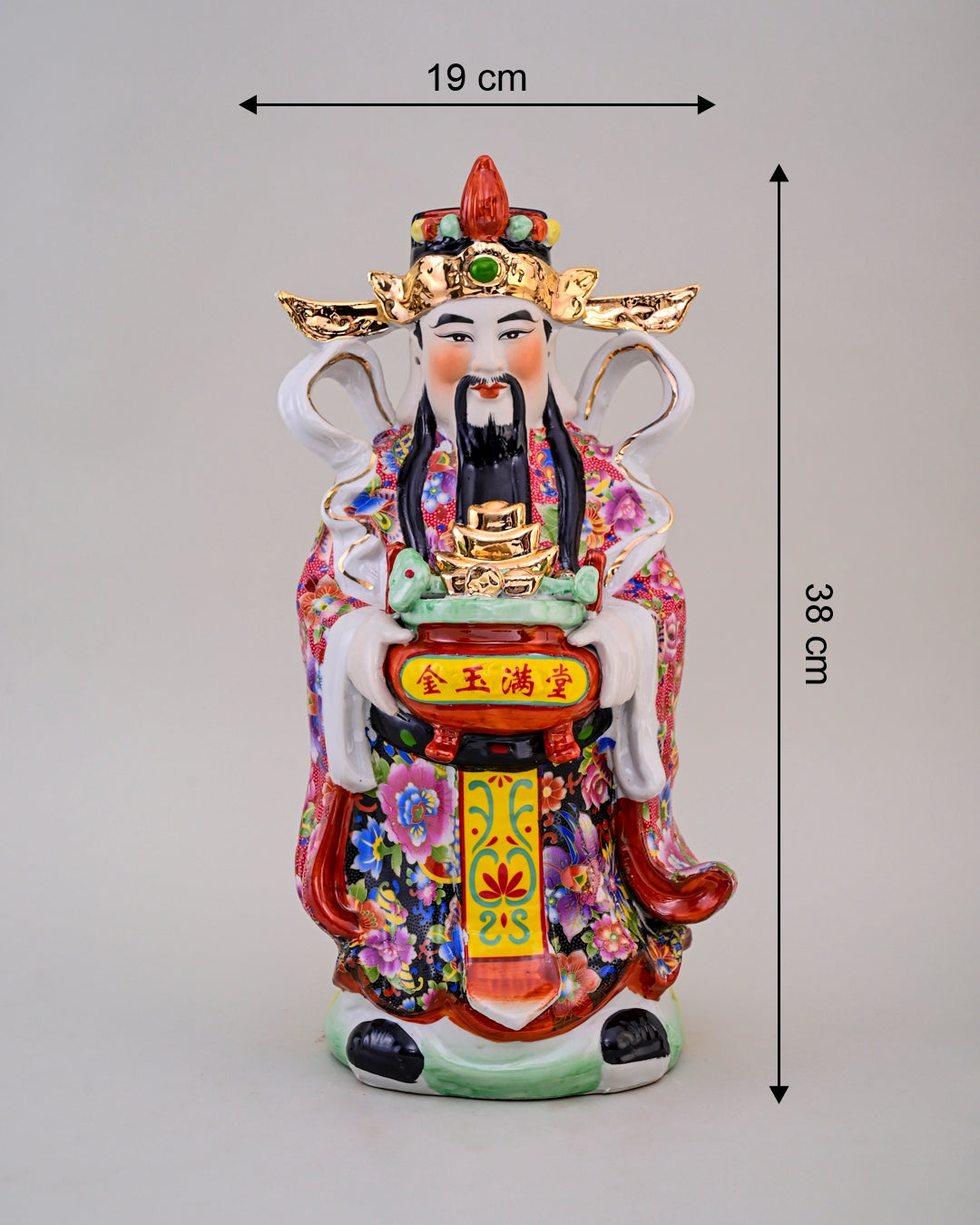 'The Three Star Gods' Porcelain Sculptures, Set of 3 - Medium