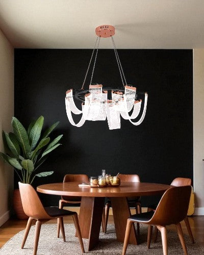 Modern Ribbon Loop Chandelier