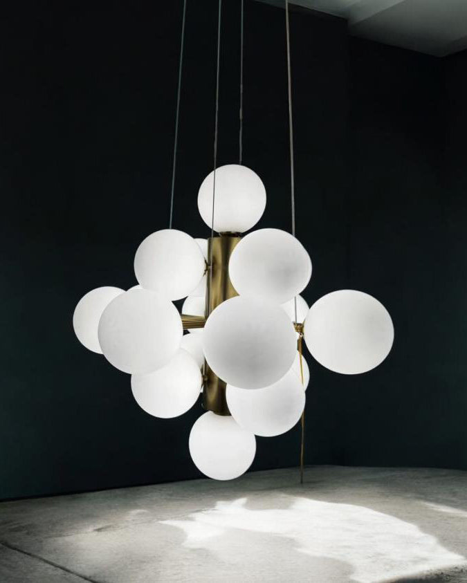 Modern Orb Cluster Chandelier - 18 Bulb