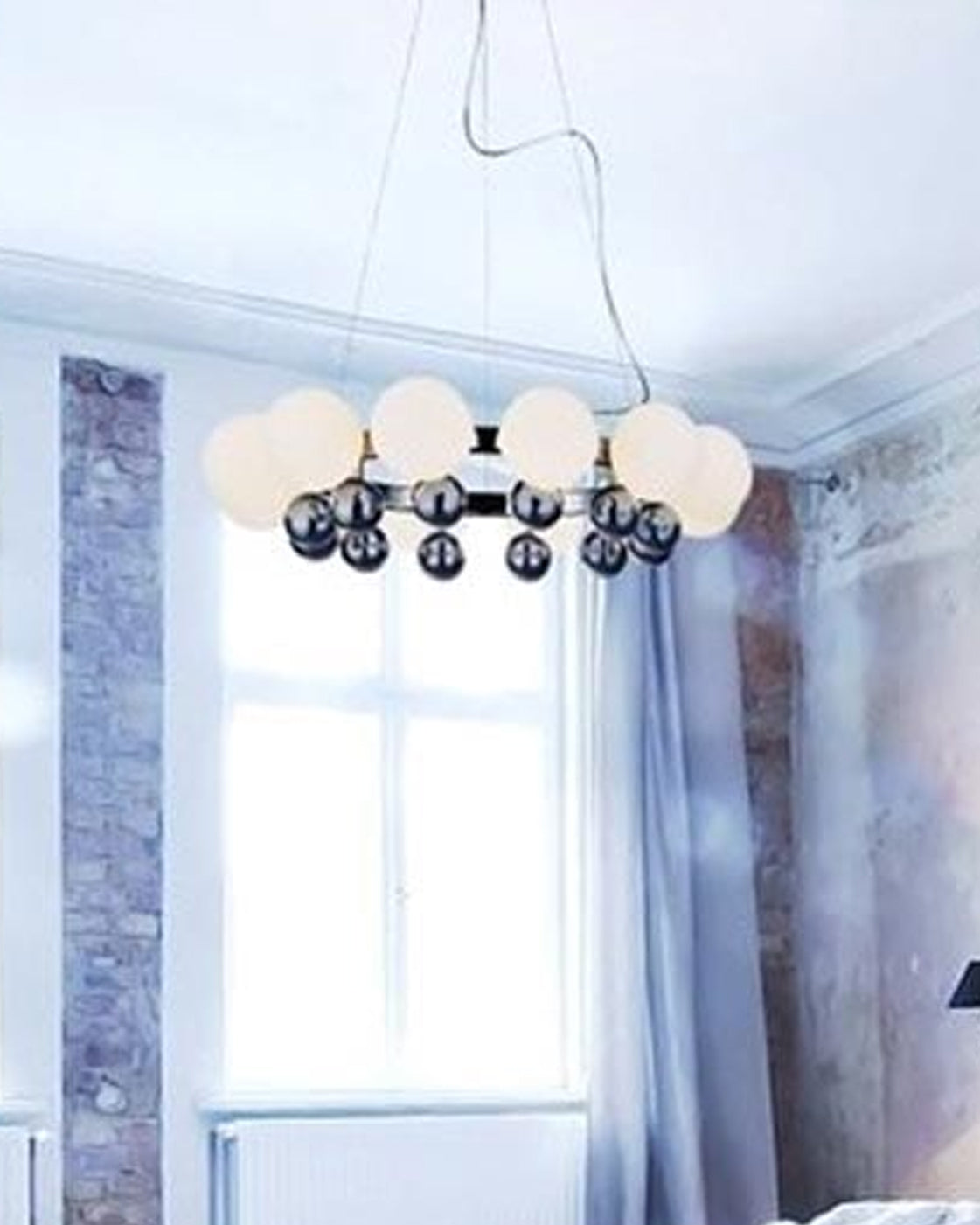 Modern Glass Pearl Chandelier