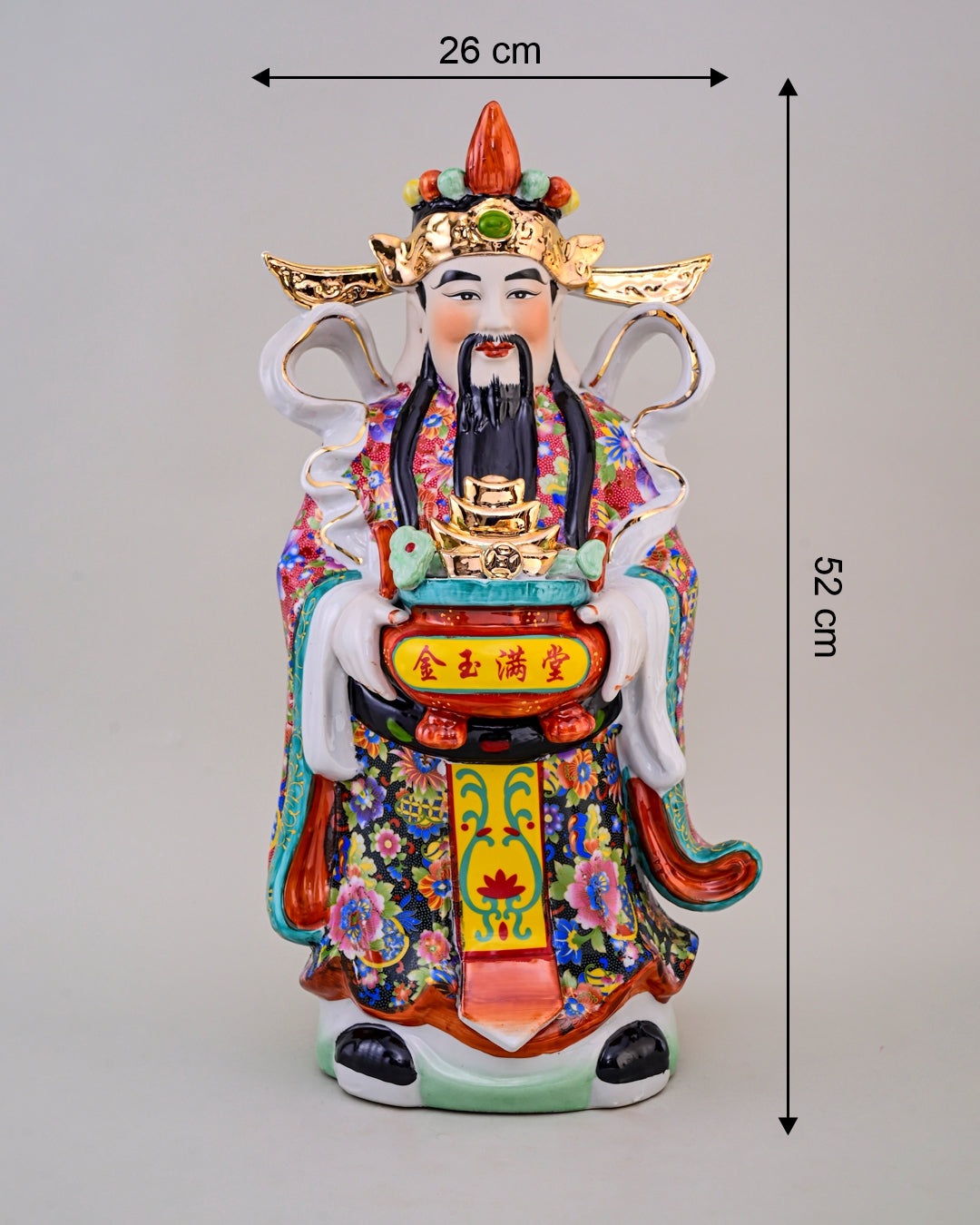 'The Three Star Gods' Porcelain Sculptures, Set of 3 - Large