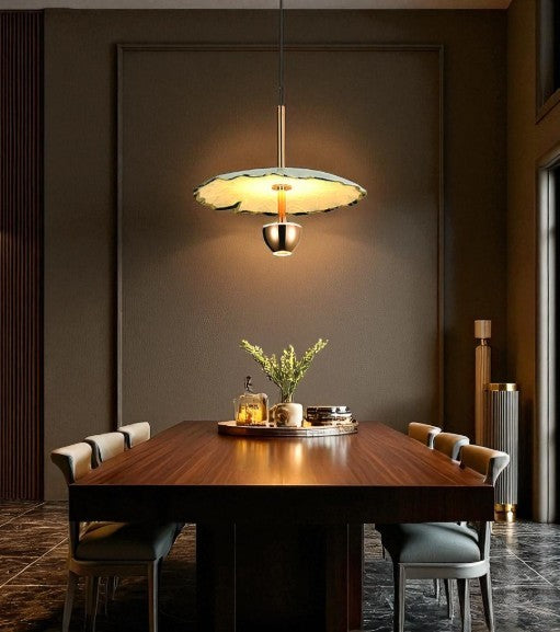 Lotus Halo Pendant Light - White