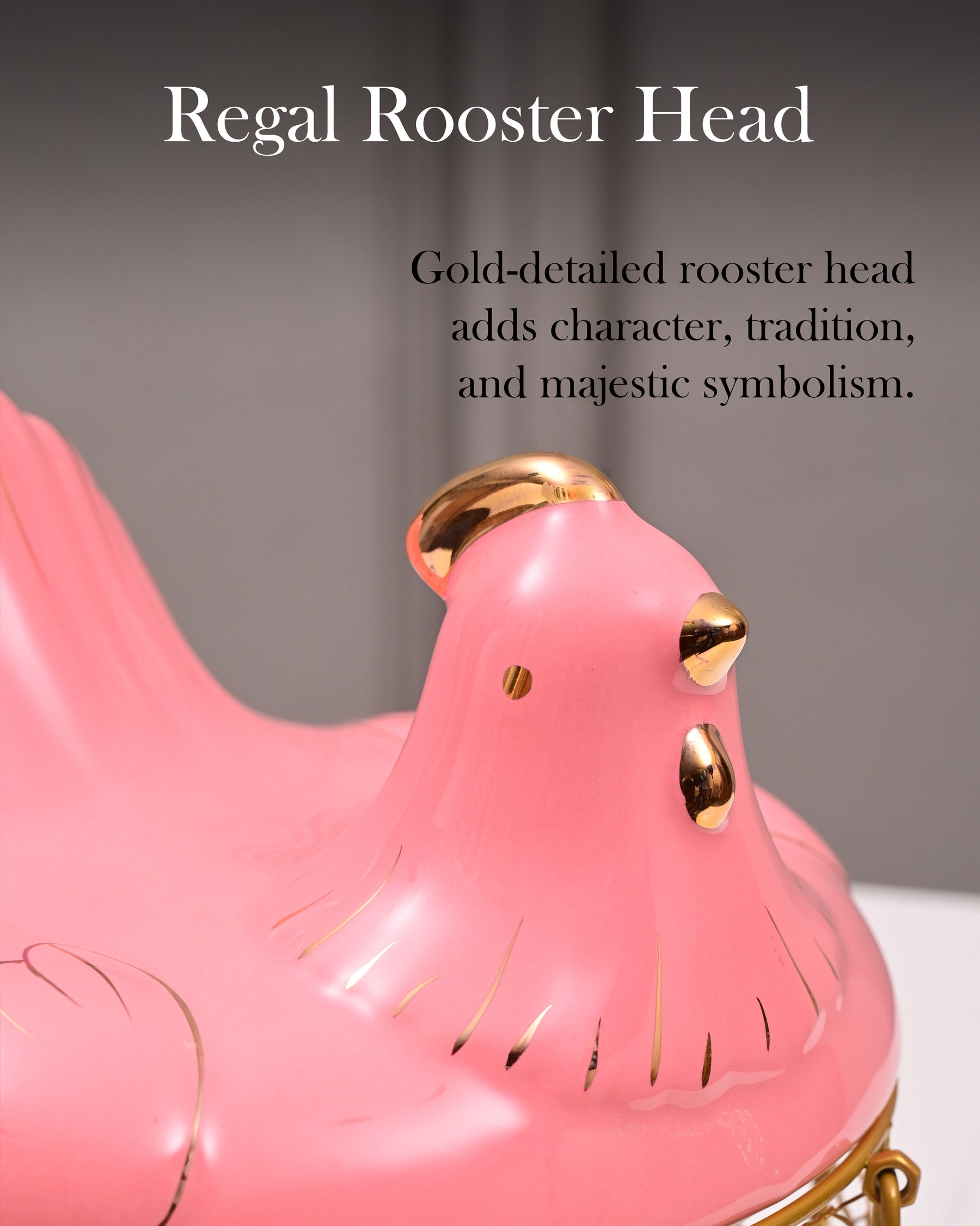 Rooster Egg Basket - Pink