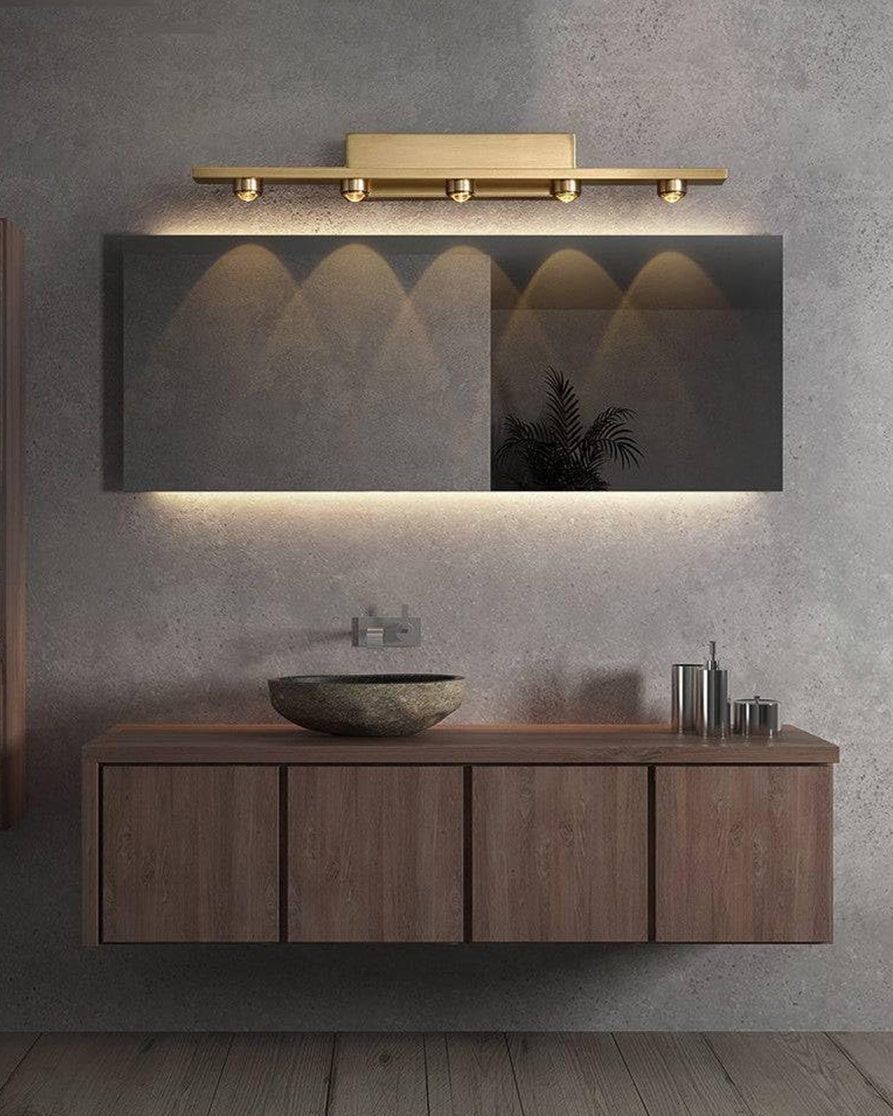 5 Head Mirror Wall Light - The Decor Kart