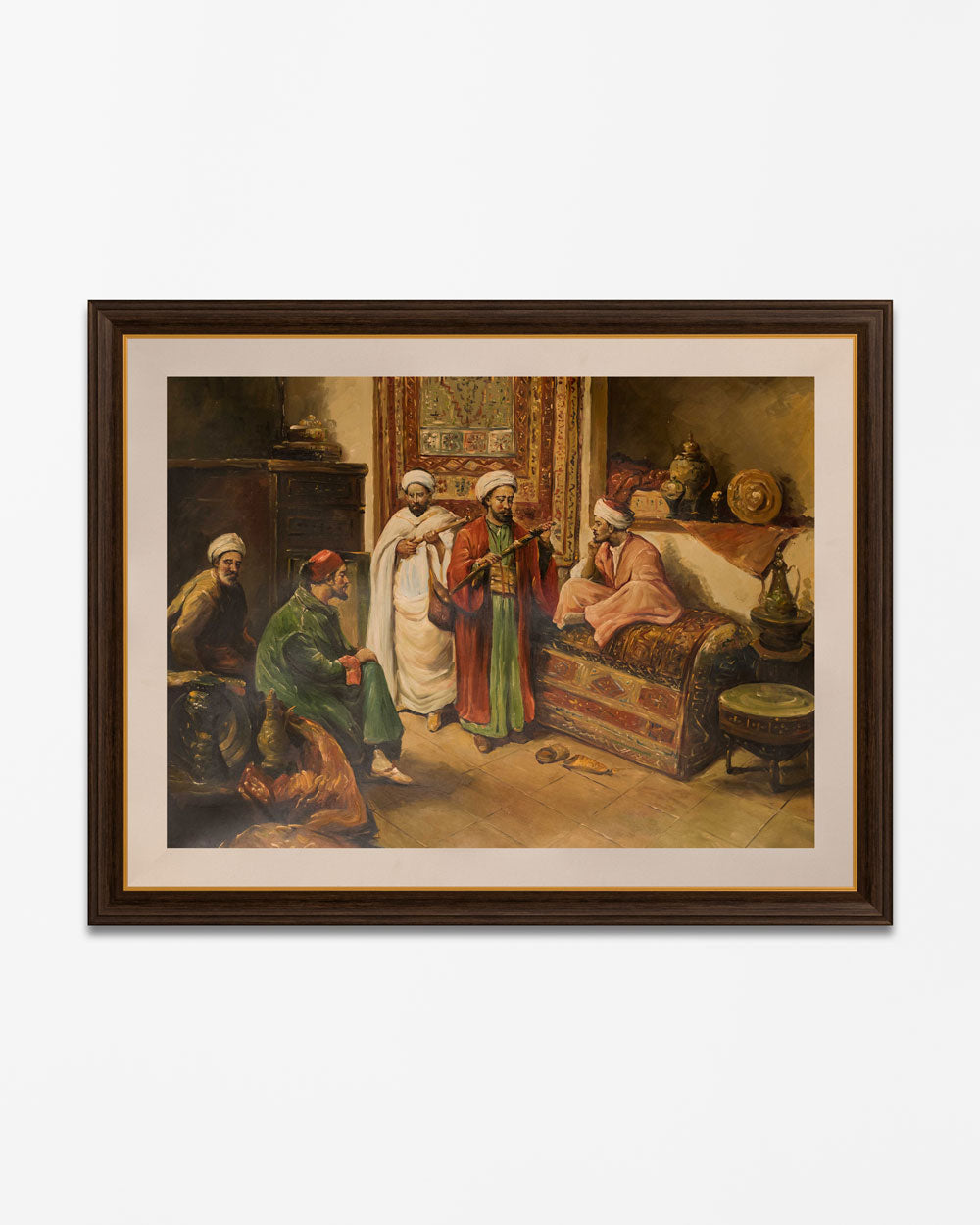 "At The Bazaar" Handmade Oil Painting 36"x 48" - The Decor Kart