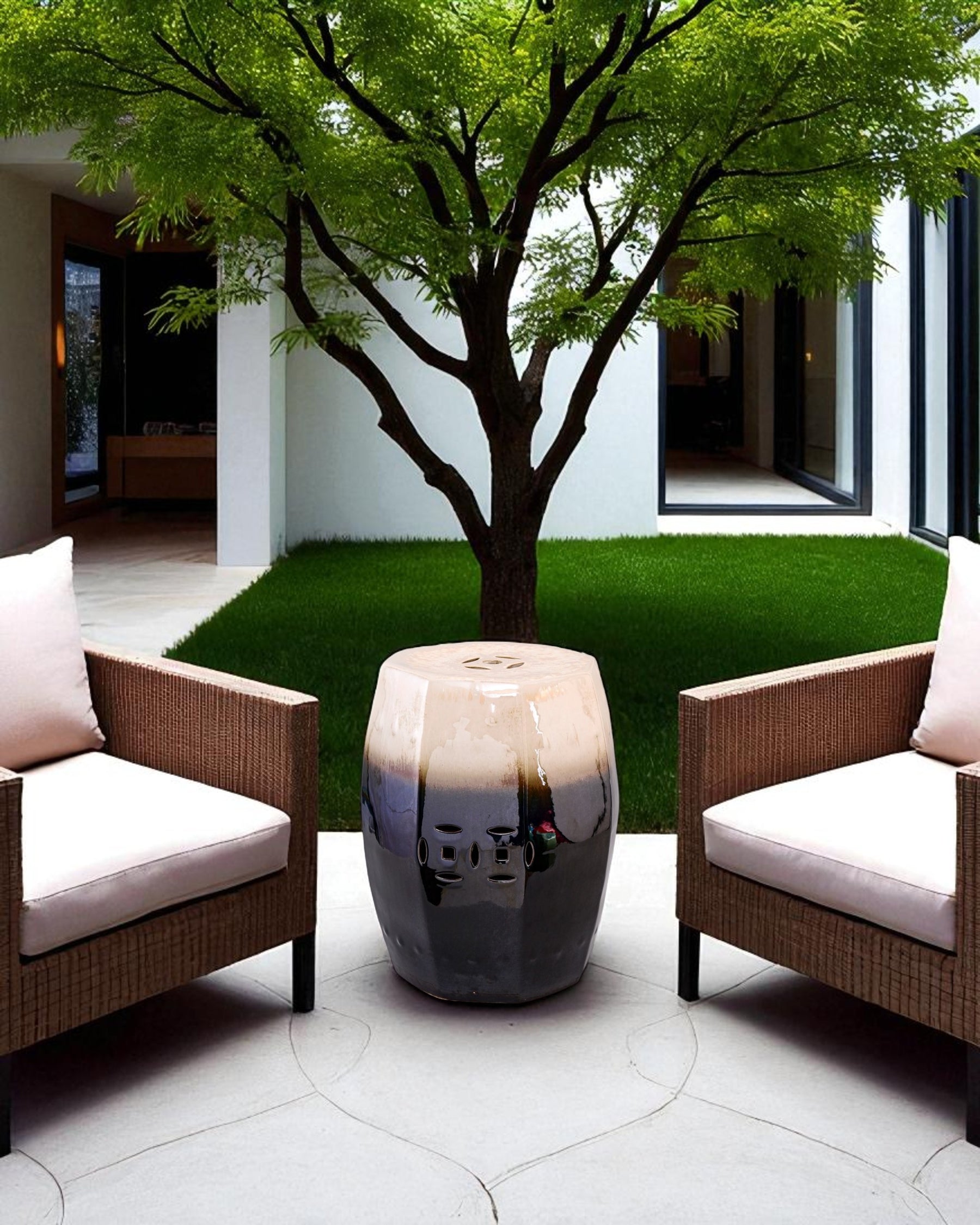 Ebony Mist Garden Stool