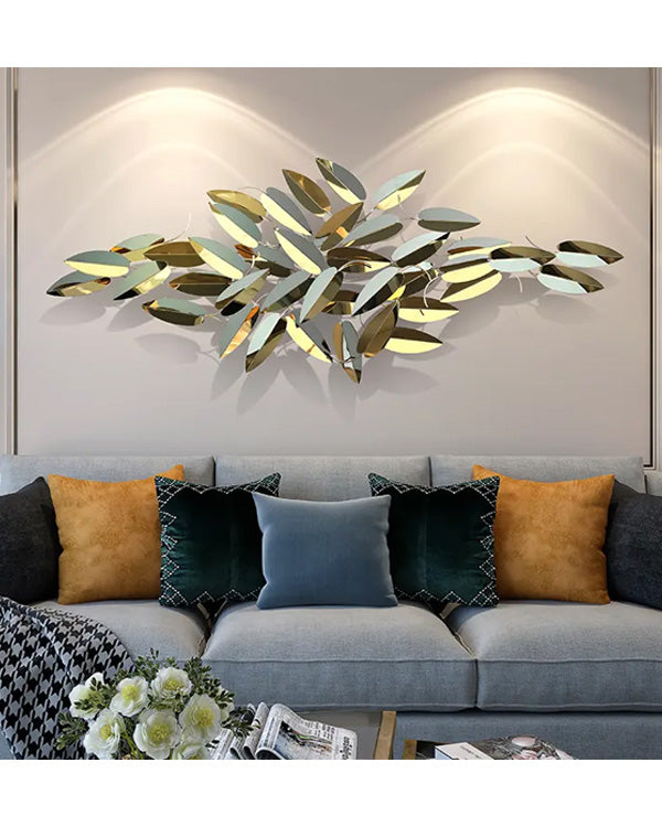 Leaf Modelling Titanium Arts Wall Sculpture - The Decor Kart