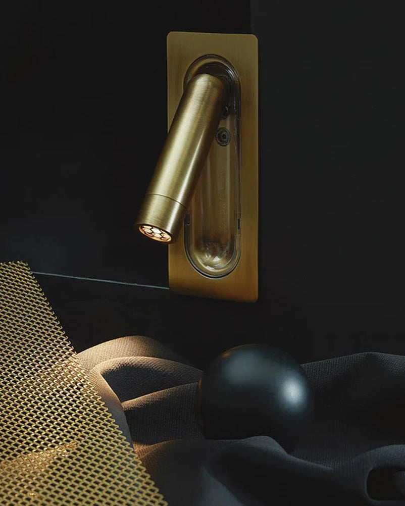 Bedside Wall Light with Spot-6W Gold