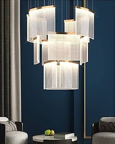 Luma Prism Layered Chandelier