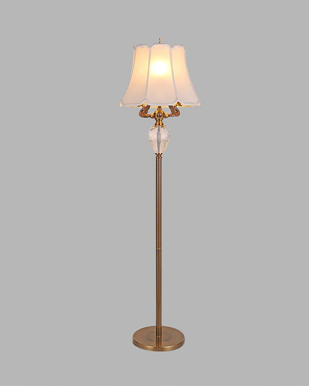White Bell Shaped Floor Lamp - The Decor Kart