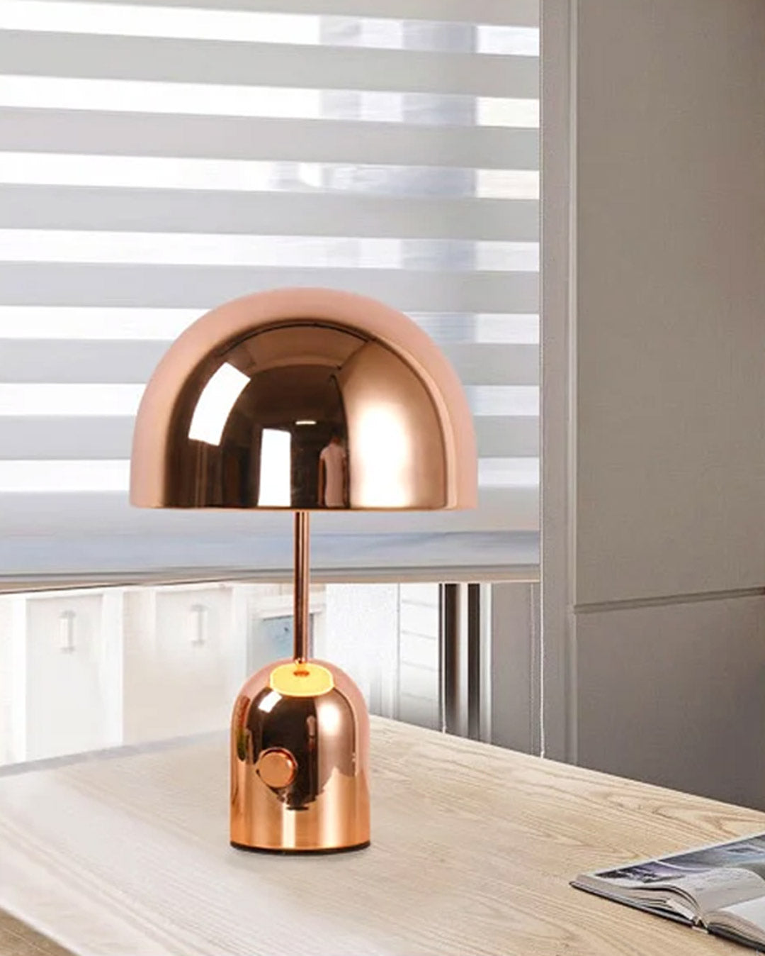 Mushroom Luxury Rose Gold Table Lamp - The Decor Kart