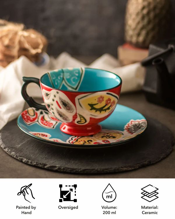 Granada Teacup and Saucer - The Decor Kart