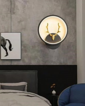 Deer Head LED Wall Light