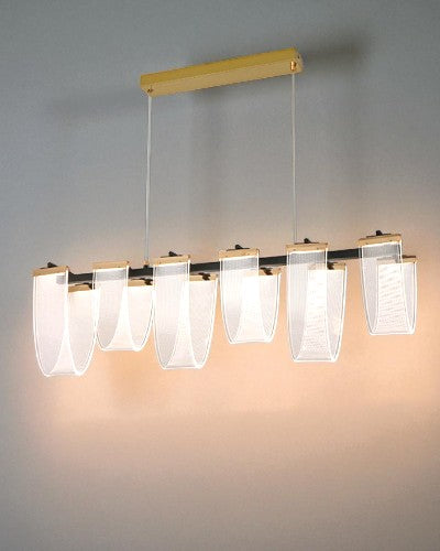 Lunaria Fold Linear Chandelier