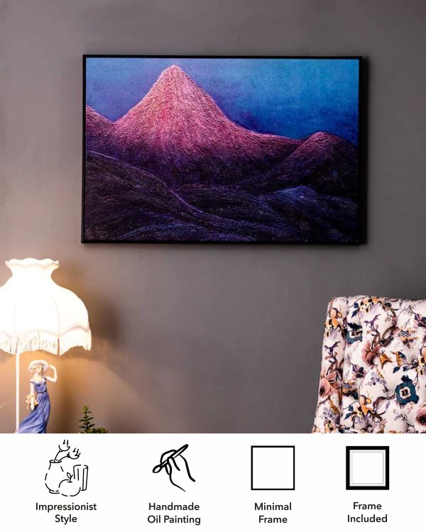Into the Sublime Semi Hand-made Wall Art - 36*24  Inch - The Decor Kart