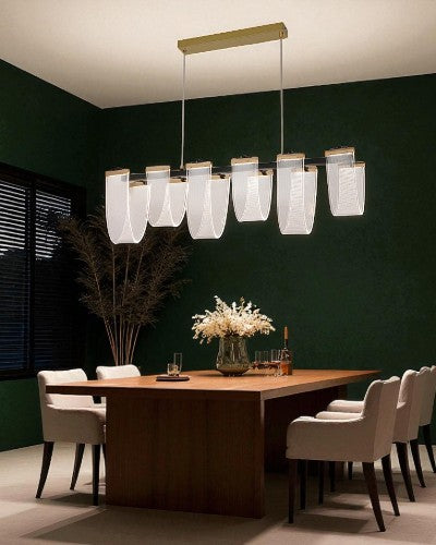 Lunaria Fold Linear Chandelier