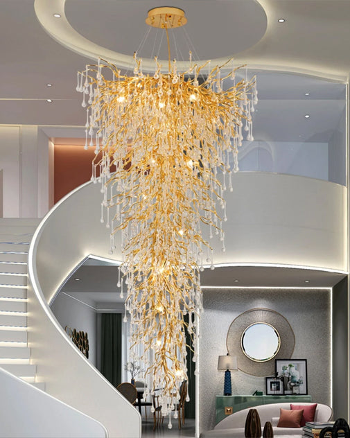Aurora Crystal Vine Chandelier