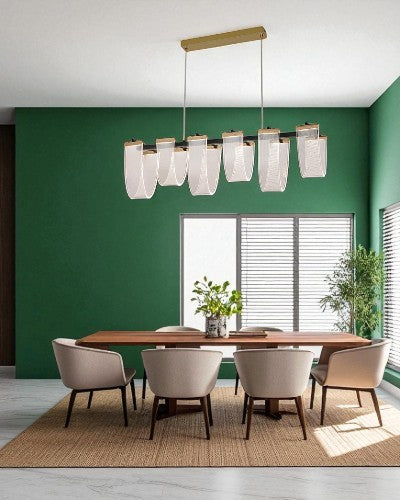 Lunaria Fold Linear Chandelier