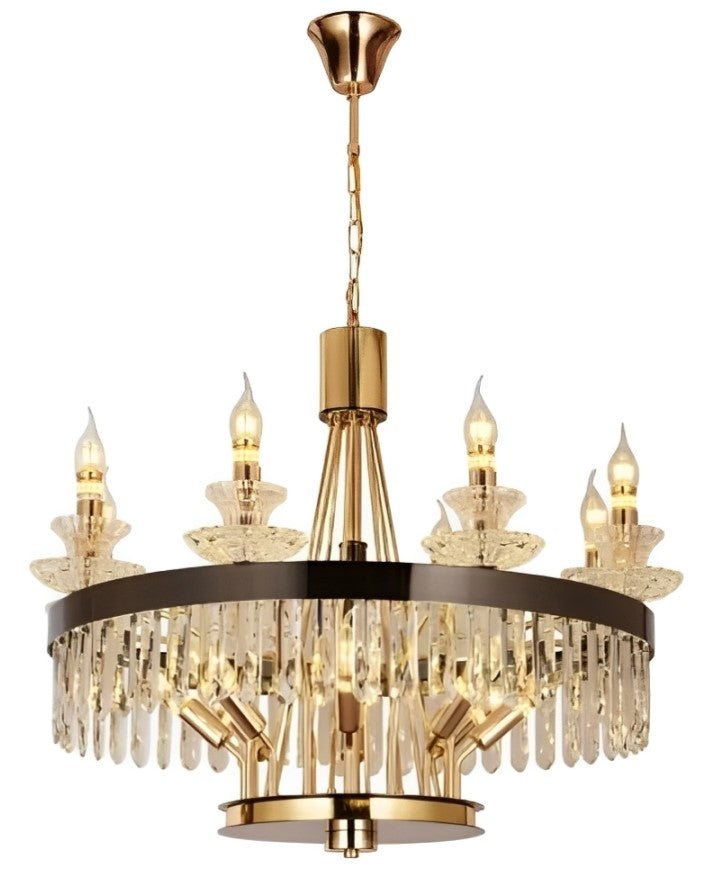 The Royal Candela Crystal Round Chandelier - 8L