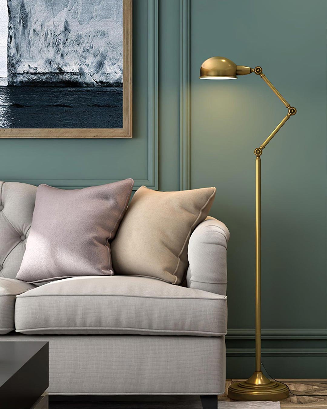 Vintage Iron Adjustable Floor Lamp - The Decor Kart