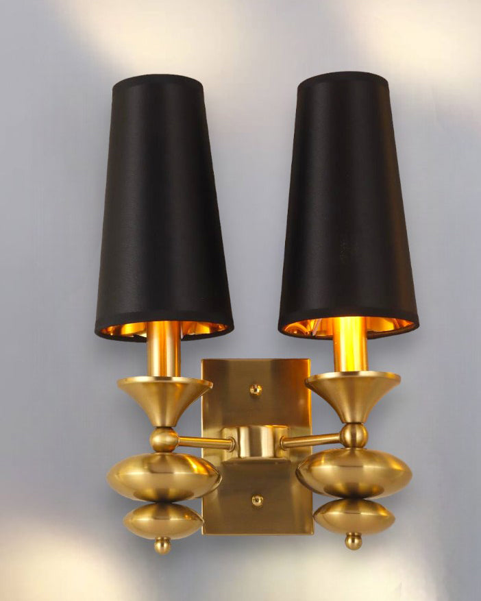 Double Head Royal Lumiere Wall Lamp - Black