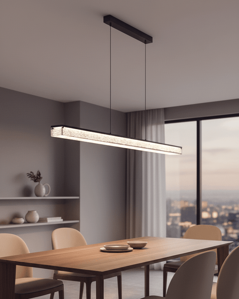 Aurora Linear Crystal Pendant Light