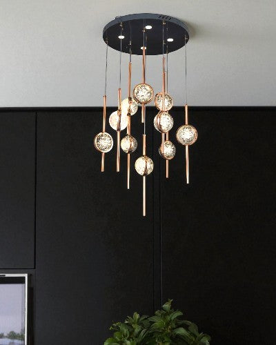 Celestial Orbit Crystal Chandelier