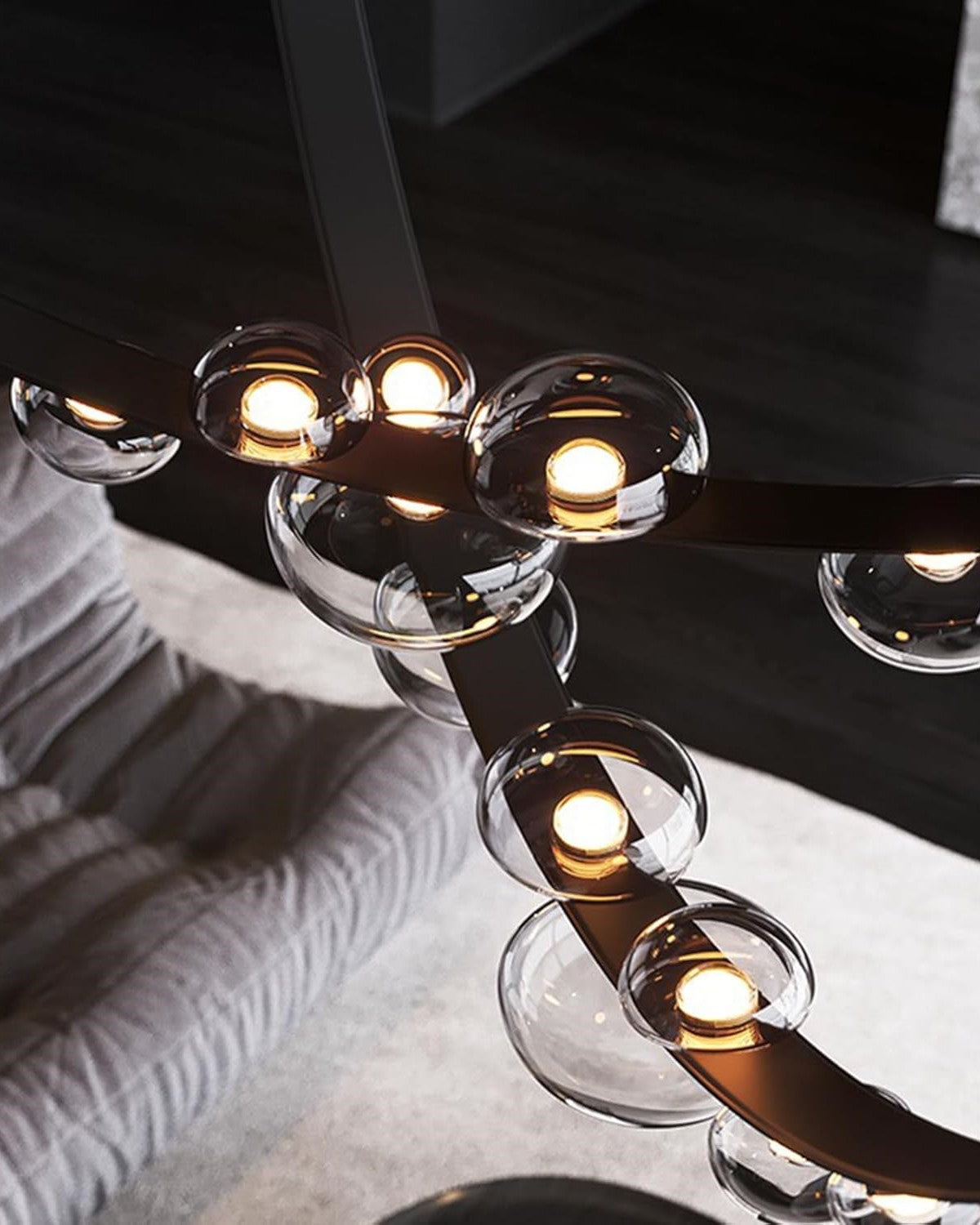 Modern Galactic Belt LED Chandelier